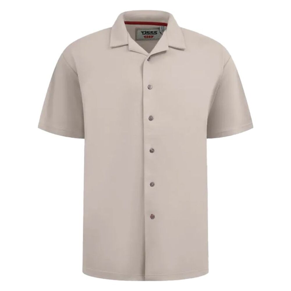 Duke Mens Connor D555 Stretch Kingsize Shirt / Stone